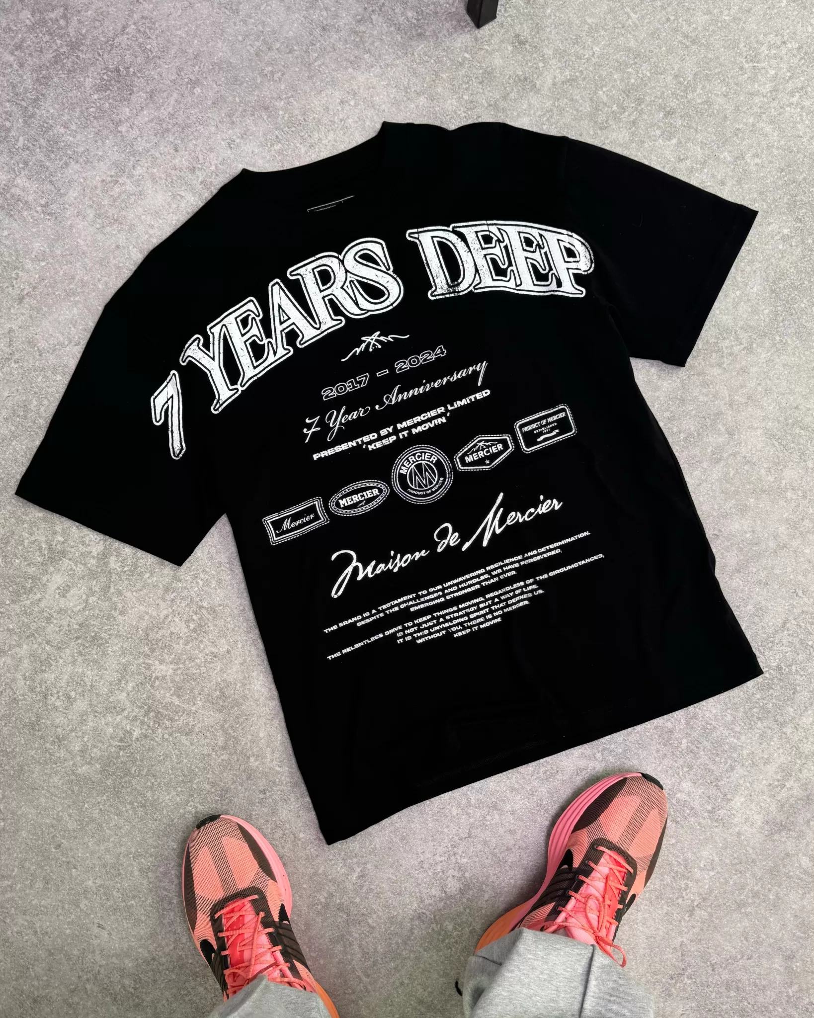 Clearance Mercier 7 Years Deep Anniversary Tshirt