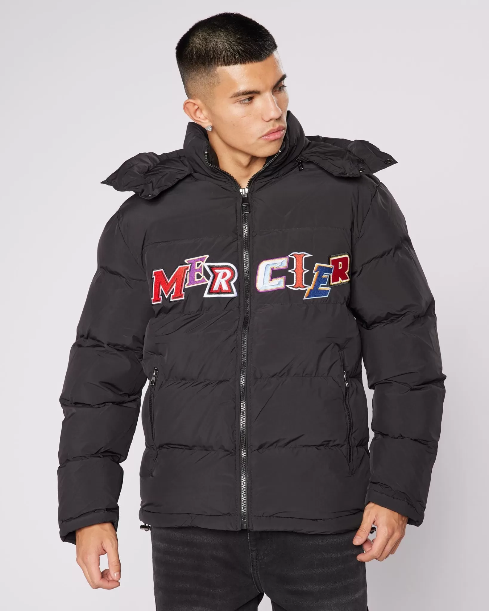 Store Mercier Black Anonymous Puffer Jacket