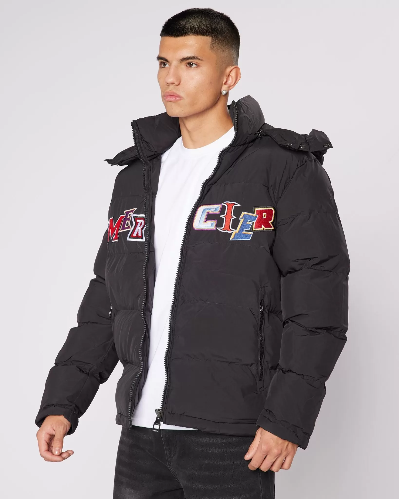 Store Mercier Black Anonymous Puffer Jacket