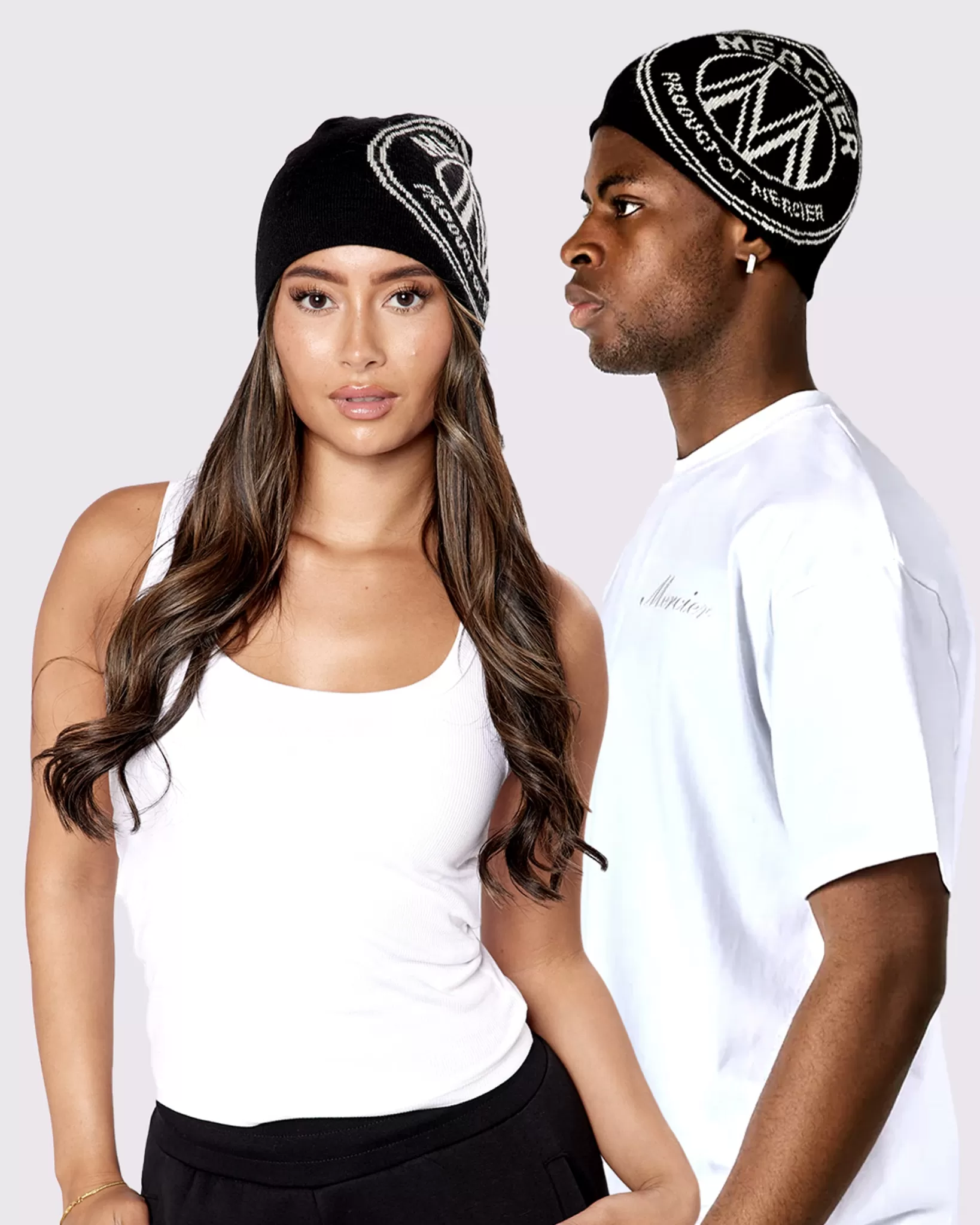 Best Sale Mercier Black Logo Beanie