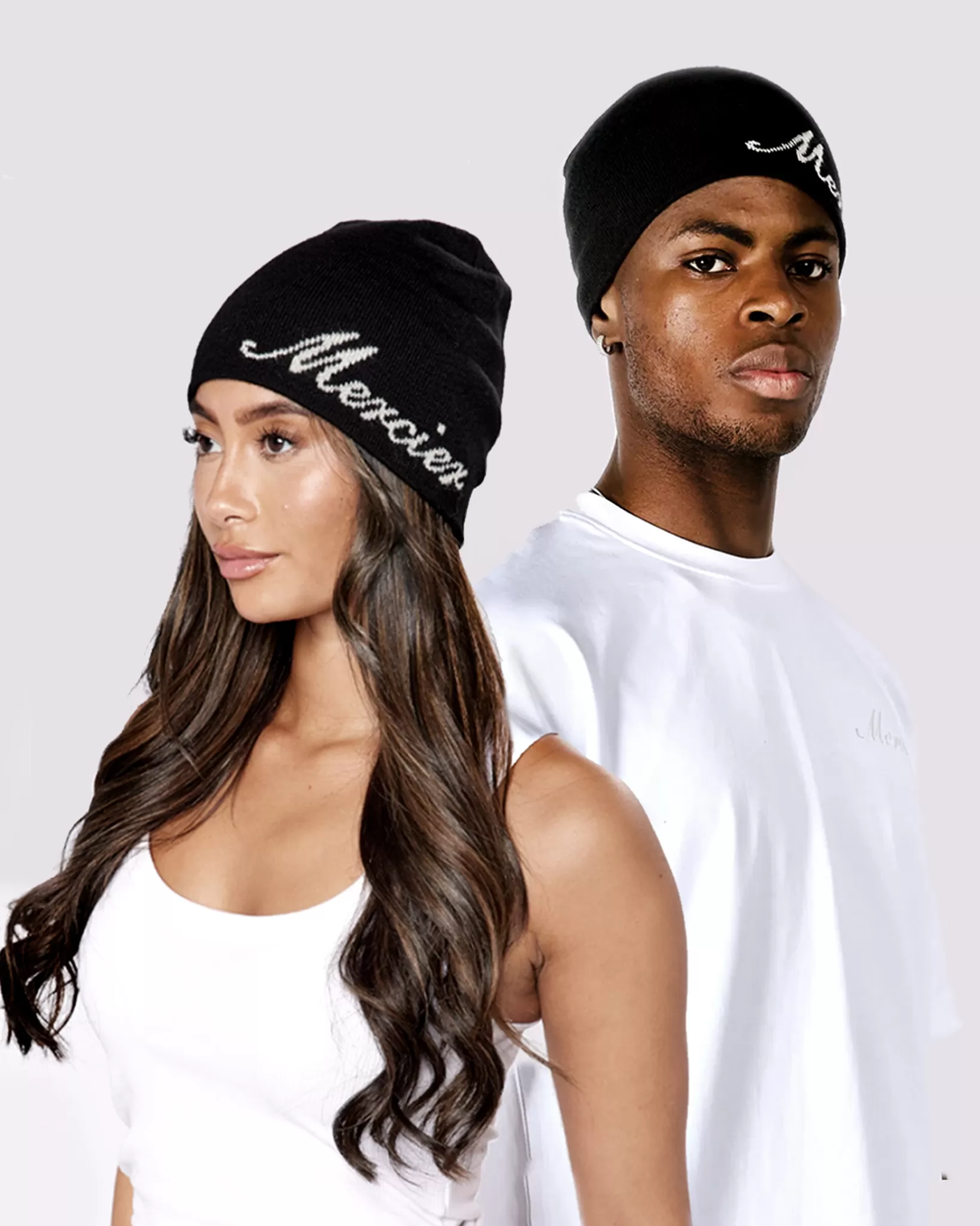 Flash Sale Mercier Black Script Beanie