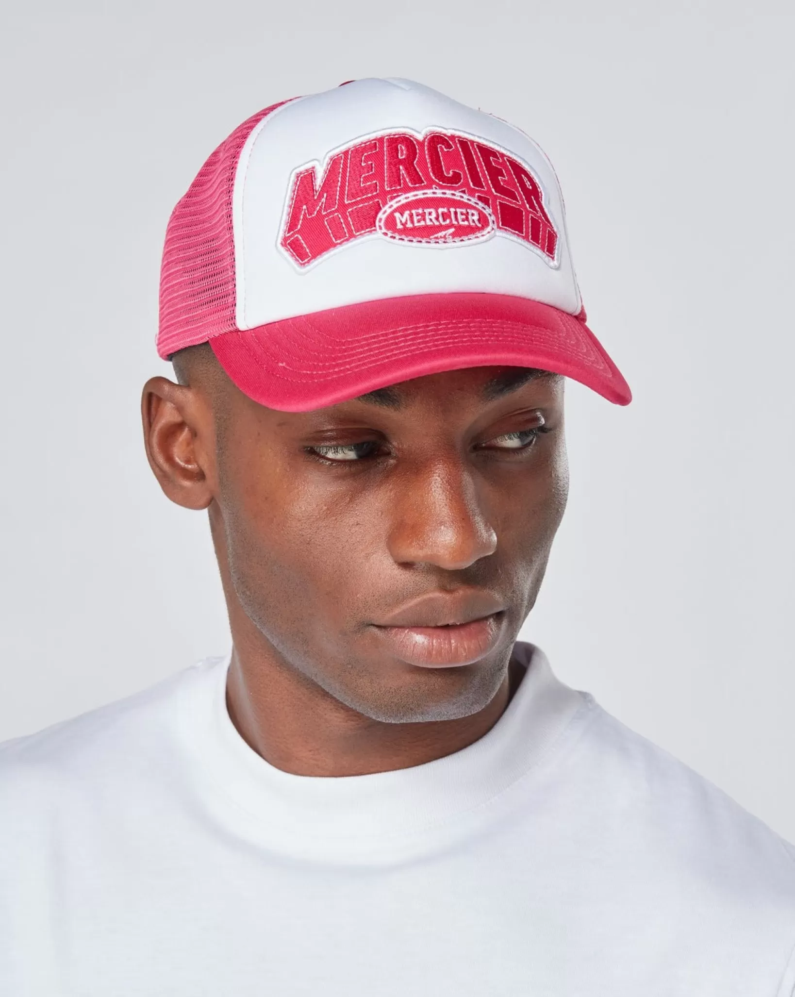 Hot Mercier Camionista in schiuma di corte bianco rosa