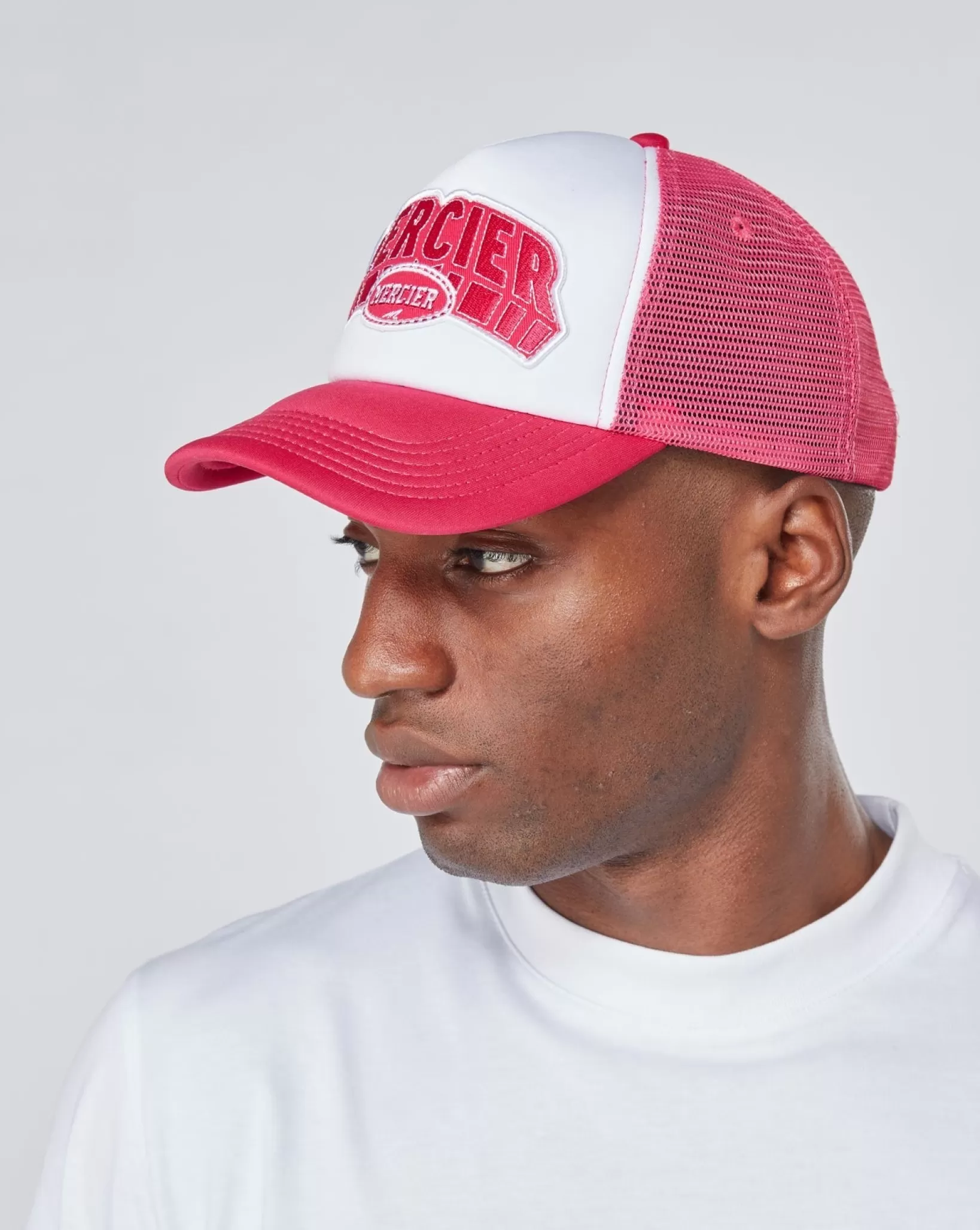 Hot Mercier Camionista in schiuma di corte bianco rosa