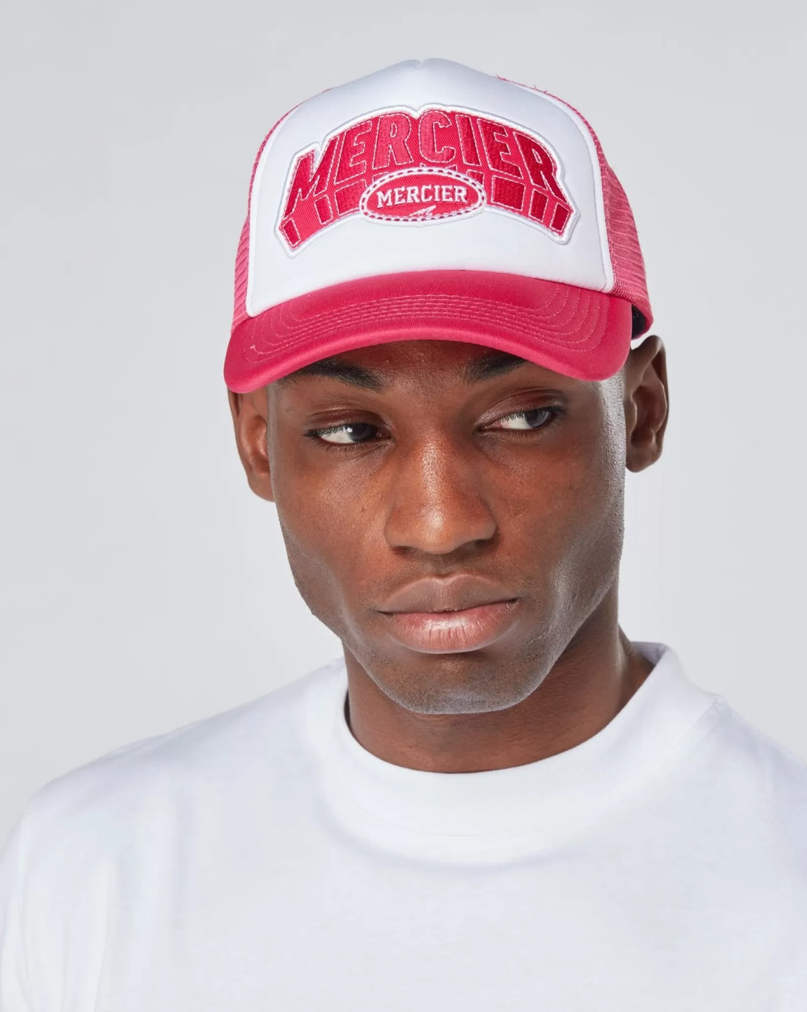 Hot Mercier Camionista in schiuma di corte bianco rosa