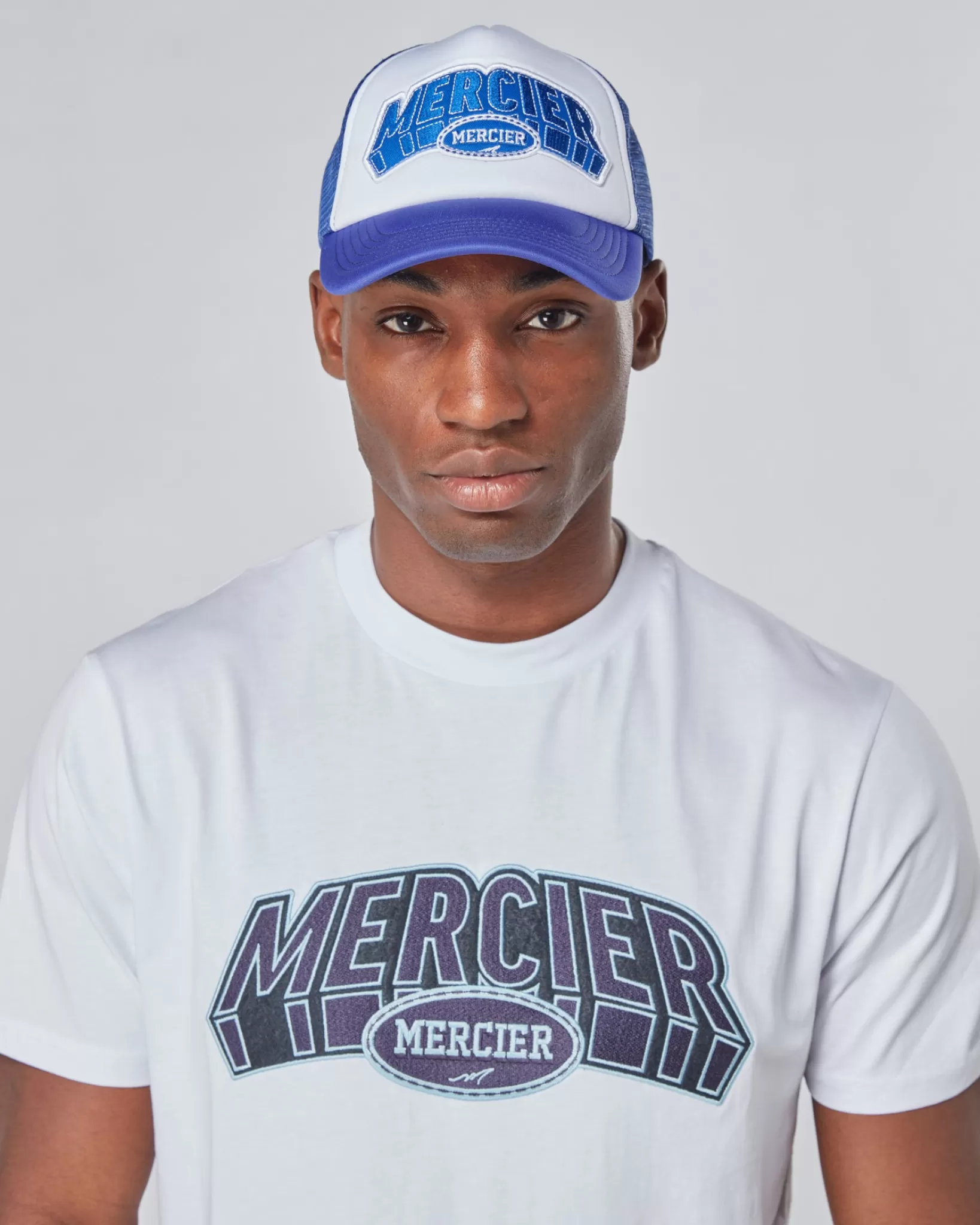 Fashion Mercier Camionista in schiuma di corte bianco viola