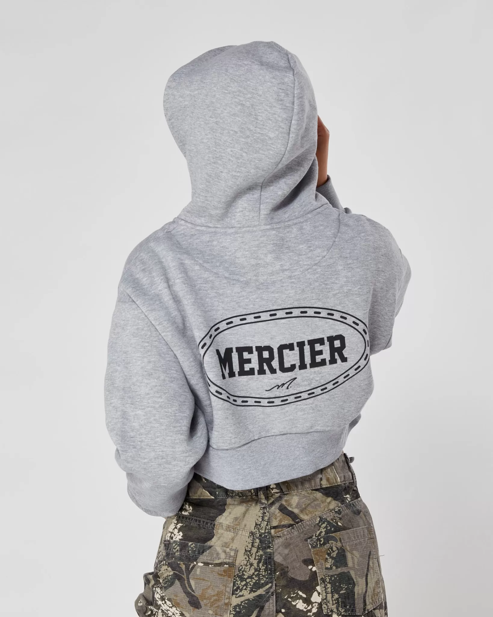 Cheap Mercier Felpa con cappuccio da donna grigia Marl per la casa