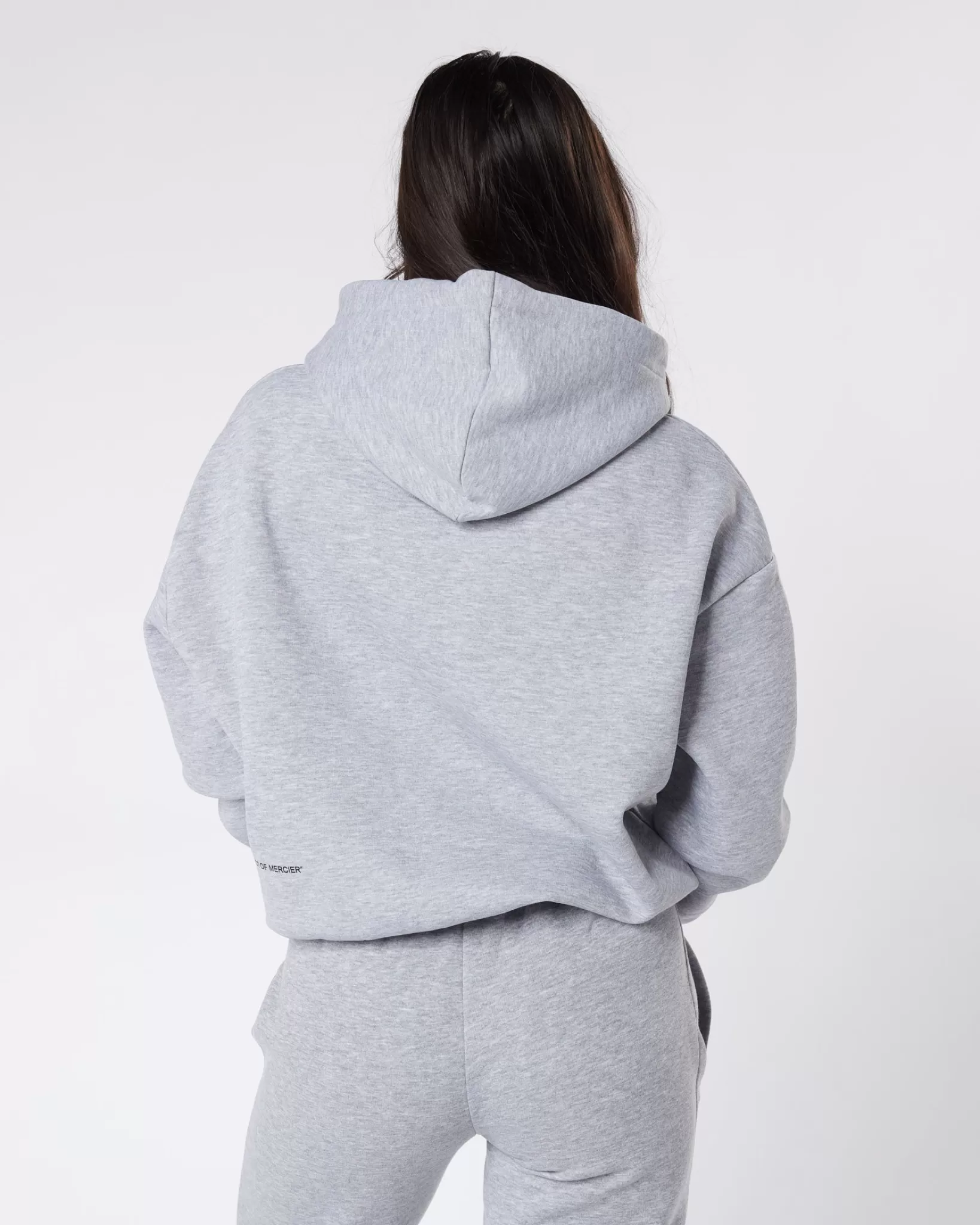 Hot Mercier Felpa con cappuccio originale da donna in grigio Marl
