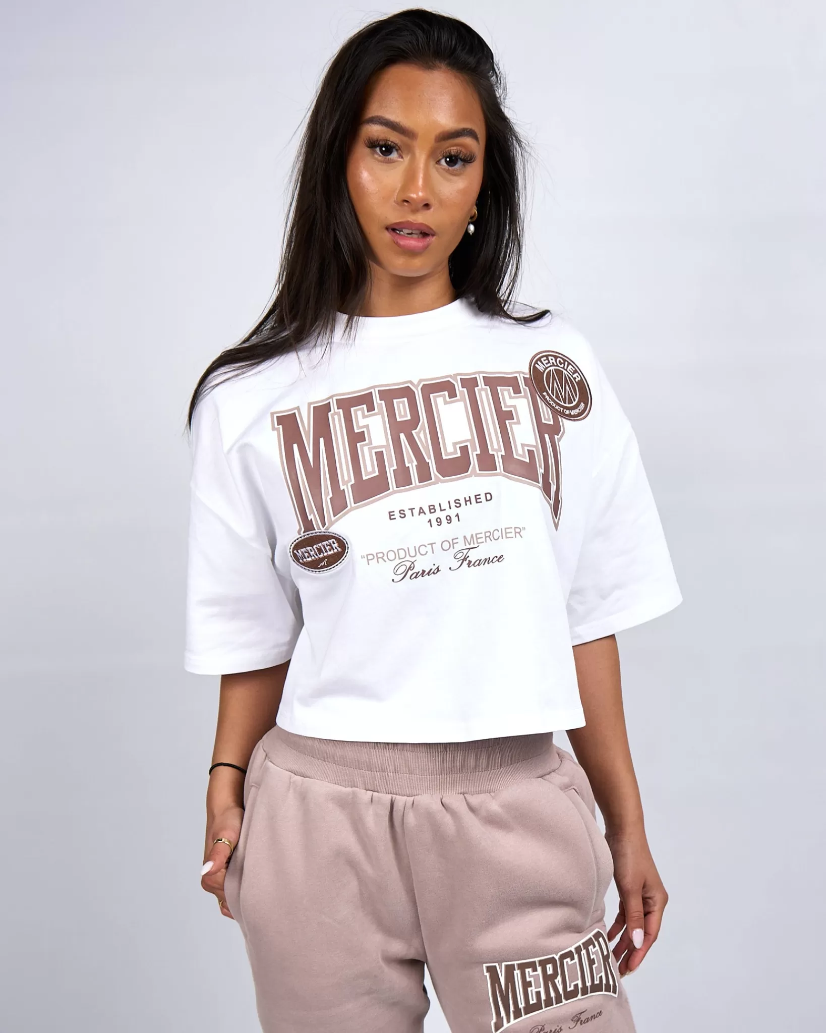 Cheap Mercier Maglietta ritagliata bianca del Kansas da donna