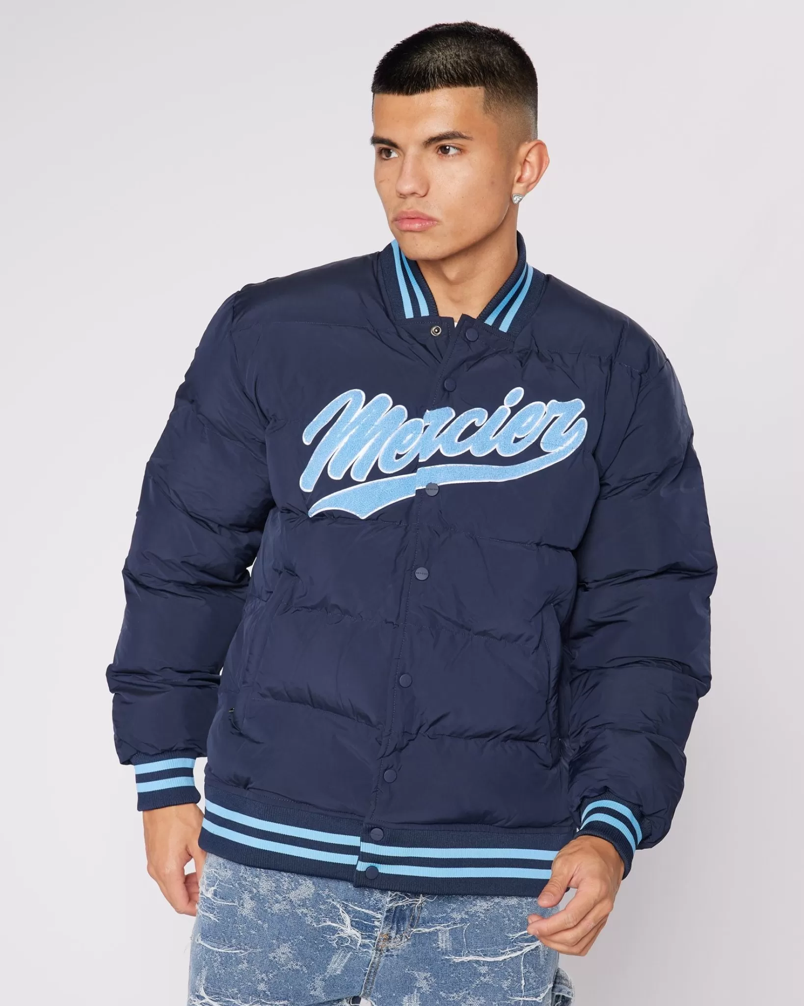 Discount Mercier Navy Chester Jacket