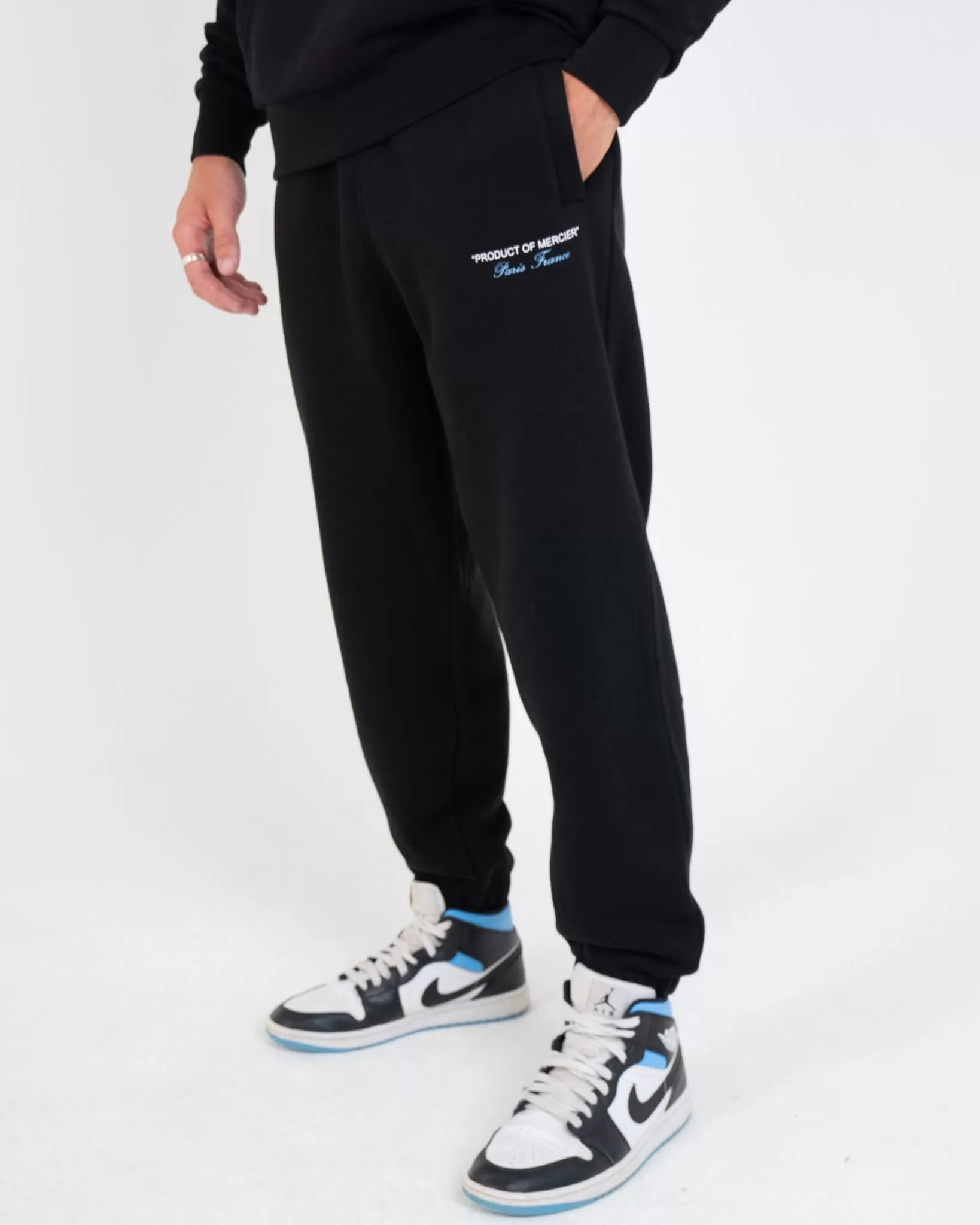 Fashion Mercier Prodotto blu cielo nero di Jogger