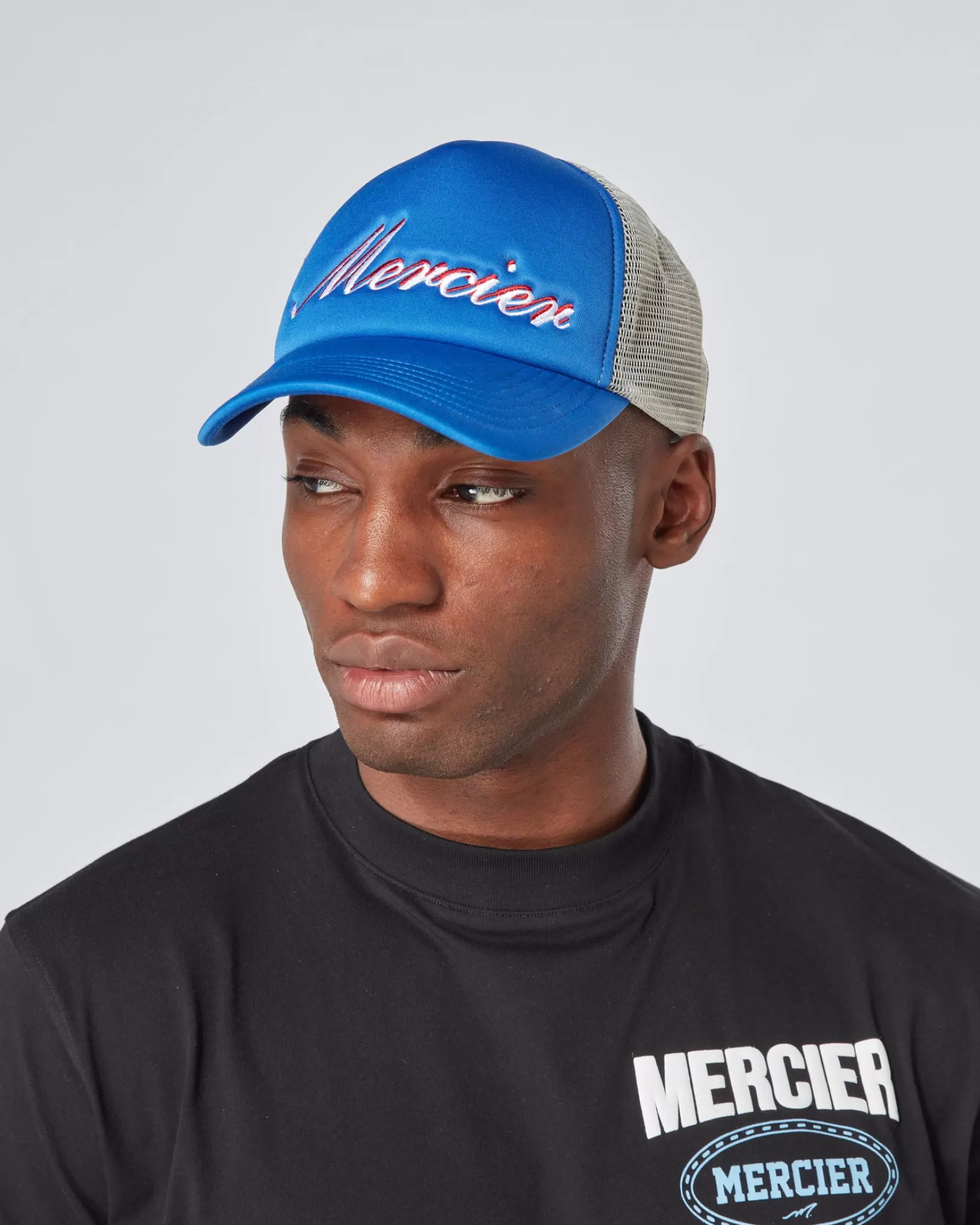 Flash Sale Mercier Trucker in schiuma firmata blu grigio